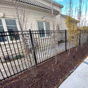 Aluminum Picket Flat Top Fence Panels
